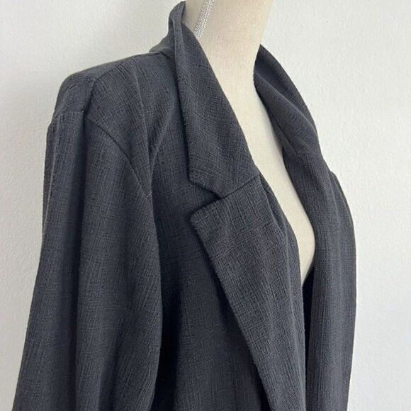 New Look Curve Women's Open Front Textured Black Cardigan/Blazer Plus Size 16 - Picture 8 of 11